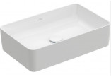 Накладная раковина Villeroy&Boch Collaro, 56x36cm, без перелива, CeramicPlus, Stone White