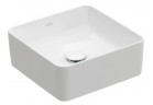 Накладная раковина Villeroy&Boch Collaro, 38x38m, без перелива, Weiss Alpin