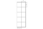 Душевая кабина Radaway Nes Black KDD I Factory, чёрный рисунок, часть левая, 800x2000mm