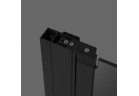 Profil poszerzający +2cm, Radaway Nes Black, pod stronę z uszczelką magnetyczną