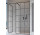 Стенка для душевой кабины Radaway Modo X Black III Factory, чёрный рисунок, 1100x2000mm