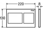 Кнопка WC Viega Prevista Visign for Style 21, белый alpejski (nr wzoru 8611.1)