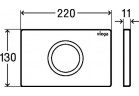 Кнопка WC бесконтактный ИК Viega Prevista Visign for Public 12, нержавеющая сталь szczotkowana(nr wzoru 8635.1)