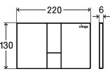 Кнопка WC Viega Prevista Visign for Style 24, пластик sztuczne, стальной