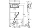 Инсталляция скрытого монтажа do WC Viega Prevista Dry, regulacja wysokości zawieszenia miski, 1120mm 