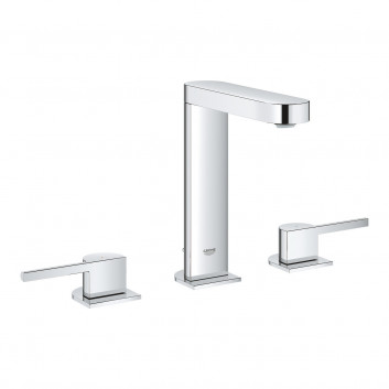 Смеситель для раковины на три отверстия Grohe Plus, DN 15, напольный, хром