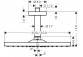 Верхний душ Hansgrohe Raindance E 300 1jet, 30x30cm, потолочное подсоединение, чёрный мат.