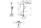 Душевой комплект Hansgrohe Showerpipe Raindance Select S 240 1jet P, смеситель термостатическая, чёрный мат.