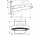 Верхний душ Hansgrohe Rainfinity 250 1jet, z przyłączem ściennym, диаметр 25cm, хром