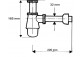 Сифон бутылочный McAlpine, 1.1/4″x32mm, mosiądzowy, хром