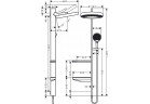 Душевой комплект Hansgrohe Showerpipe Rainfinity 360 1jet, скрытый монтаж, хром