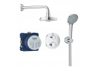 Душевой гарнитур Grohe Grohtherm, скрытый, верхний душ 160mm, смеситель термостатическая, хром
