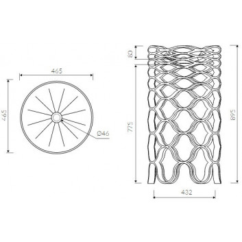 Раковина Marmorin sirona 465x465 mm, напольный