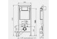 Инсталляция скрытого монтажа WC JomoTech, высота montażowa 1120mm, кронштейны w zestawie