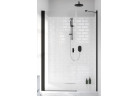 Двери для душа для ниши Radaway Nes Black DWS 130, бесцветное, левые, 1280-1310x2000mm, чёрный profil