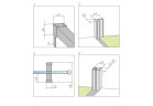 Шторки на ванну Radaway Idea PN DWJ 140, левый, przesuwny, стекло бесцветное, 140x150cm, profil хром