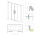 Шторки на ванну Radaway Idea PN DWD 140, rozsuwany, стекло бесцветное, 140x150cm, profil хром