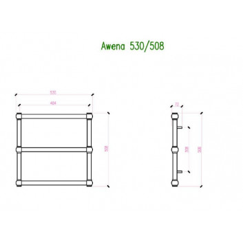 Радиатор Imers Minimal 1 53x90 cm - белый