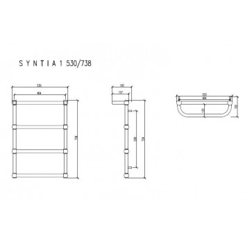 Радиатор Imers Awena 1 53x50,8 cm - белый