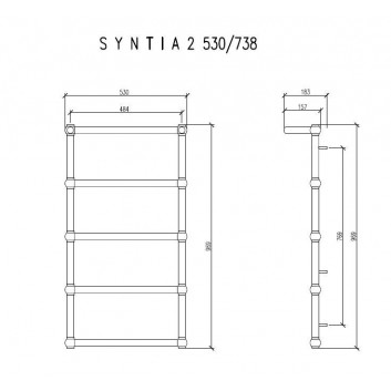 Радиатор Imers Awena 1 53x50,8 cm - белый