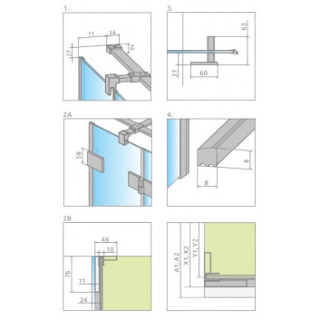 Двери для душа для ниши Radaway Espera Pro DWJ 160, правые, 1600x2000mm, ciche domykanie, profil хром