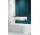 Шторки на ванну Radaway Essenza Pro Gold PNJ II, стекло бесцветное, 80x150cm, золотой profil