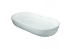 Накладная раковина Duravit Luv, 80x40cm, овальная, WonderGliss, белая