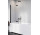 Шторки на ванну Radaway Nes 8 Black PND I, левый, раскладная, стекло бесцветное, 130x150cm, чёрный profil