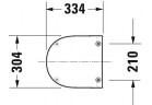 Крышка pisuaru Duravit ME by Starck, с микролифтом, белая
