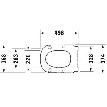 Сидение WC Duravit D-Code Vital, с микролифтом, zdejmowana, 49x36cm, белая