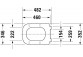 Сидение WC Duravit D-Code Vital, с микролифтом, 48x35cm, белая