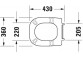 Сидение WC Duravit D-Code Vital, с микролифтом, 48x35cm, белая