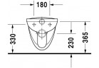 Раковина WC подвесной Duravit D-Code, 56x36cm, белая