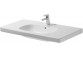 Раковина с тумбой Duravit D-Code, 105x48cm, без отверстия для смесителя, белая