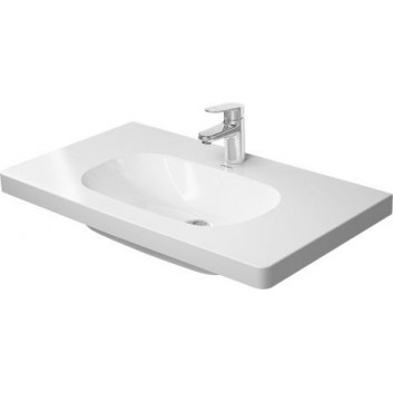 Раковина с тумбой Duravit D-Code, 85x48cm, один otwór pod baterię, белая