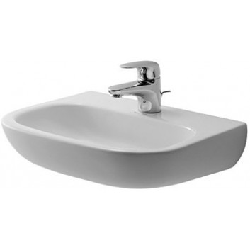 Раковина подвесная Duravit D-Code Med, 36x27cm, без отверстия для смесителя, белая