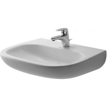 Раковина подвесная Duravit D-Code Med, 45x34cm, otwór pod baterię, без перелива, белая