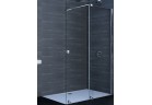 Двери раздвижные Huppe Xtensa Pure Walk-In 1401 - 1600 mm, правые, 1 створчатые, el. stały, прозрачные Anti-Plaque, profil чёрный