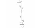 Набор для ванной/душа Bruma Breeze, настенный, верхний душ 250mm, regulowana высота, хром