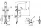 Смеситель кухонный Oras Optima, функция сенсорный, inteligentny вентиль do zmywarki, высота 294mm, смеситель 3 V, хром
