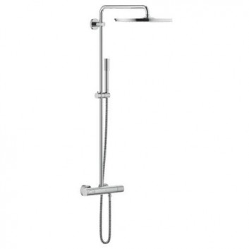 Zestaw prysznicowy Grohe Rainshower Jumbo/Sena, ramię 450mm, z termostatem- sanitbuy.pl