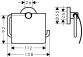 Бумагодержатель Hansgrohe Logis Universal, z osłonką, настенный, хром