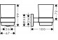 Стаканчик для чистки зубов Hanshrohe Logis Universal, настенный, стеклянный, хром