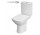 Kompakt WC Cersanit Carina CleanOn, 64,5x35,5cm, раковина bezkołnierzowa, сидение duroplastowa с микролифтом, перелив горизонтальный, белый