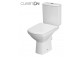 Kompakt WC Cersanit Carina, 62,5x35,5cm, сидение duroplastowa с микролифтом, перелив горизонтальный, doprowadzenie wody od dołu, белый