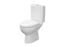 Kompakt WC Cersanit Parva, 61x36cm, сидение duroplastowa, перелив горизонтальный, doprowadzenie wody od boku, белый