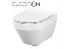 Раковина zawieszana Cersanit Crea CleanOn, bezkołnierzowa, овальная, 52x35,5cm, duroplastowa крышка с микролифтом, белая