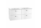 Набор для ванны 120 Roca Victoria Basic (раковина двойная 120x45cm + шкафчик под раковину 118,5x56,5x45 cm z 4 szufladami) - b