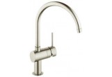 Смеситель кухонный Grohe Minta z поворотный изливом с аэратором Supersteel