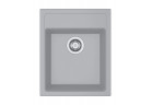 Zlewozmywak Franke 1-komorowy Sirius SID 610-40 Tectonite 43x53cm wbudowywany - kamienny серый